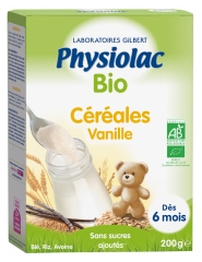 Physiolac Cereales Ecológicos Vainilla A Partir de 6 Meses 200 g Physiolac Cereales Ecológicos Vainilla A Partir de 6 Meses 200 g