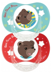 Luc et Léa 2 Physiological Silicone Soothers with Ring 18 Months and + Luc et Léa 2 Physiological Silicone Soothers with Ring 18 Months and +