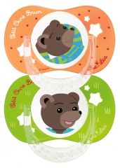 Luc et Léa 2 Physiological Silicone Soothers With Ring 6-18 Months Luc et Léa 2 Physiological Silicone Soothers With Ring 6-18 Months