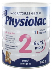 Physiolac 2 From 6 to 12 Months 800g Physiolac 2 From 6 to 12 Months 800g