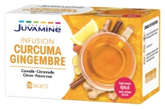 Juvamine Kurkuma-Ingwer-Aufguss 20 Sachets Juvamine Kurkuma-Ingwer-Aufguss 20 Sachets