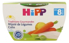 HiPP Traditions Gourmandes Gedünstetes Gemüse Seehecht von 8 Monaten 190 g HiPP Traditions Gourmandes Gedünstetes Gemüse Seehecht von 8 Monaten 190 g