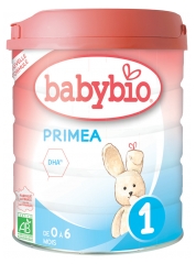 Babybio Primea 1 From 0 to 6 Months Organic 800g Babybio Primea 1 From 0 to 6 Months Organic 800g