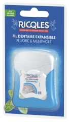 Ricqlès Expandable Fluorinated and Mentholated Dental Floss 40m Ricqlès Expandable Fluorinated and Mentholated Dental Floss 40m