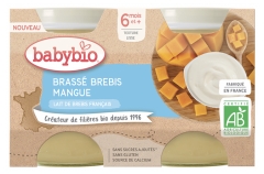 Babybio Gebraut Ewe Mango 6 Monate und + Bio 2 Gläser à 130 g Babybio Gebraut Ewe Mango 6 Monate und + Bio 2 Gläser à 130 g