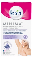 Veet Minima Wax Strips Easy-Gel Underarms 16 Strips Veet Minima Wax Strips Easy-Gel Underarms 16 Strips