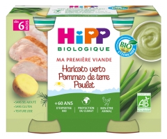 HiPP Mi Primera Carne Judías Verdes Patatas Pollo de 6 Meses Ecológico 2 Ollas HiPP Mi Primera Carne Judías Verdes Patatas Pollo de 6 Meses Ecológico 2 Ollas