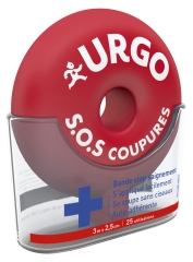 Urgo S.O.S Coupures Stop Bleeding Strip 3m x 2,5cm Urgo S.O.S Coupures Stop Bleeding Strip 3m x 2,5cm