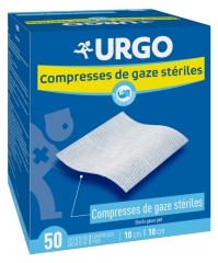 Urgo Gasas Estériles 10 cm x 10 cm 50 Paquetes de 2 Gasas Urgo Gasas Estériles 10 cm x 10 cm 50 Paquetes de 2 Gasas
