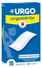 Urgo Urgostérile Adhesive Sterile Dressing 20 x 9cm 10 Dressings Urgo Urgostérile Adhesive Sterile Dressing 20 x 9cm 10 Dressings