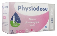 Gilbert Physiodose Sérum Physiologique Stérile 30 Unidoses de 10 ml Gilbert Physiodose Sérum Physiologique Stérile 30 Unidoses de 10 ml