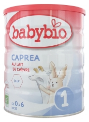 Babybio Caprea 1 au Lait de Chèvre de 0 à 6 Mois Bio 800 g Babybio Caprea 1 au Lait de Chèvre de 0 à 6 Mois Bio 800 g