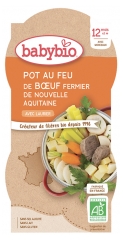 Babybio Pot au Feu de Boeuf 12 Mois et + Bio 2 Bols de 200 g Babybio Pot au Feu de Boeuf 12 Mois et + Bio 2 Bols de 200 g