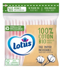 Lotus Organic Cotton Sticks 160 Units Lotus Organic Cotton Sticks 160 Units