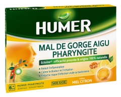 Humer Acute Sore Throat Pharyngitis Sugar-Free 20 Lozenges Humer Acute Sore Throat Pharyngitis Sugar-Free 20 Lozenges