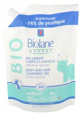 Biolane Expert Body and Hair Cleansing Gel Eco-Refill Organic 500ml Biolane Expert Body and Hair Cleansing Gel Eco-Refill Organic 500ml
