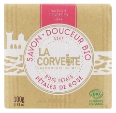La Corvette Savon Douceur Bio Pétales de Rose 100 g