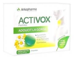 Arkopharma Activox Arôme Menthe Eucalyptus 24 Pastilles Arkopharma Activox Arôme Menthe Eucalyptus 24 Pastilles