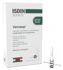 Isdin Warts Verrutop Verrues Cutanées et Condylomes 4 Ampoules Isdin Warts Verrutop Verrues Cutanées et Condylomes 4 Ampoules