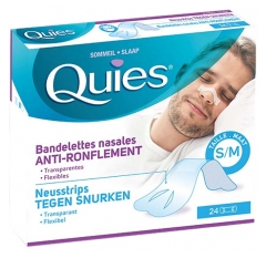 Quies Anti-Ronflement 24 Bandelettes Nasales Quies Anti-Ronflement 24 Bandelettes Nasales