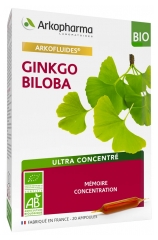Arkopharma Arkofluides Ginkgo Biloba Bio 20 Ampoules Arkopharma Arkofluides Ginkgo Biloba Bio 20 Ampoules