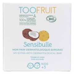 Toofruit Sensibulle Pain Dermatologique Surgras Haute Tolérance Ananas Coco Bio 85 g Toofruit Sensibulle Pain Dermatologique Surgras Haute Tolérance Ananas Coco Bio 85 g