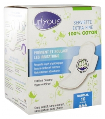 Unyque 10 Extrafine Sanitary Napkins Normal Unyque 10 Extrafine Sanitary Napkins Normal
