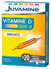 Juvamine Vitamina D 20 Ampollas Juvamine Vitamina D 20 Ampollas