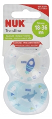 NUK Trendline 2 Silikonsauger 18-36 Monate NUK Trendline 2 Silikonsauger 18-36 Monate