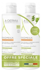 A-DERMA Exomega Control Gel Moussant Émollient Anti-Grattage Lot de 2 x 500 ml A-DERMA Exomega Control Gel Moussant Émollient Anti-Grattage Lot de 2 x 500 ml