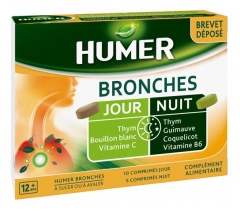 Humer Bronches Jour et Nuit 15 Comprimés Humer Bronches Jour et Nuit 15 Comprimés