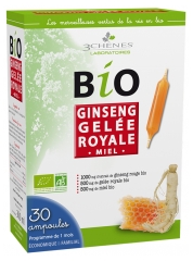 Les 3 Chênes Organic Ginseng Royal Jelly 30 Phials Les 3 Chênes Organic Ginseng Royal Jelly 30 Phials