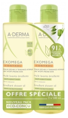 A-DERMA Exomega Control Emollient Cleansing Oil Anti-Scratching 2 x 500ml A-DERMA Exomega Control Emollient Cleansing Oil Anti-Scratching 2 x 500ml