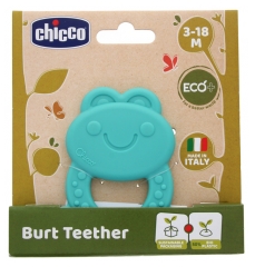 Chicco Teething Ring Frog Burt Eco+ 3-18 Months Chicco Teething Ring Frog Burt Eco+ 3-18 Months