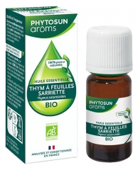 Phytosun Arôms Huile Essentielle Thym à Feuilles Sarriette (Thymus satureioides) Bio 10 ml Phytosun Arôms Huile Essentielle Thym à Feuilles Sarriette (Thymus satureioides) Bio 10 ml