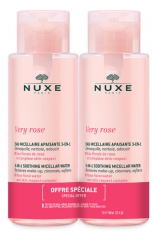 Nuxe Very Rose Soothing Micellar Water 3in1 Set of 2 x 400ml Nuxe Very Rose Soothing Micellar Water 3in1 Set of 2 x 400ml