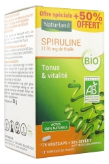 Naturland Spiruline Bio 75 Végécaps + 38 Végécaps Offertes Naturland Spiruline Bio 75 Végécaps + 38 Végécaps Offertes