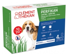 Clément Thékan Perfikan 134 mg/1200 mg Chiens Moyens 4 Pipettes Clément Thékan Perfikan 134 mg/1200 mg Chiens Moyens 4 Pipettes