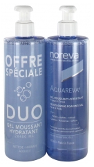 Noreva Aquareva Gel Moussant Hydratant Lot de 2 x 400 ml