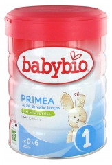 Babybio Primea 1 From 0 to 6 Months Organic 800g Babybio Primea 1 From 0 to 6 Months Organic 800g