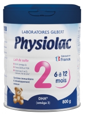 Physiolac 2 From 6 to 12 Months 800g Physiolac 2 From 6 to 12 Months 800g