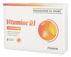 Minolvie Vitamin D3 30 Vegetable Capsules