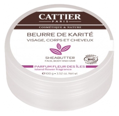 Cattier Beurre de Karité Parfum Fleur des Îles Bio 100 g Cattier Beurre de Karité Parfum Fleur des Îles Bio 100 g