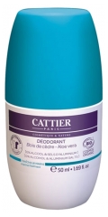 Cattier Déodorant Roll-On Bois de Cèdre Aloe Vera Fraîcheur Marine Bio 50 ml