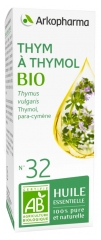 Arkopharma Organic Essential Oil Thymol Thyme (Thymus Vulgaris) n°32 5ml Arkopharma Organic Essential Oil Thymol Thyme (Thymus Vulgaris) n°32 5ml