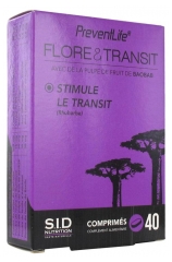 S.I.D Nutrition PreventLife Flora&Transit 40 Tablets S.I.D Nutrition PreventLife Flora&Transit 40 Tablets