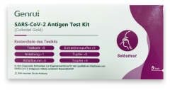 Genrui 5 Selbsttests zur Erkennung der Covid-19 / SARS-CoV-2 Nase-Wattestäbchen Genrui 5 Selbsttests zur Erkennung der Covid-19 / SARS-CoV-2 Nase-Wattestäbchen