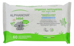 Alphanova Baby Cleansing Wipes Normal & Sensitive Skin 60 Wipes