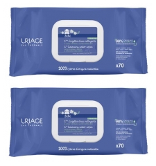 Uriage Baby 1st Cleansing Wipes 2 x 70 Wipes Uriage Baby 1st Cleansing Wipes 2 x 70 Wipes