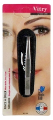 Vitry Face Care Tweezers Straight Ends Stainless Steel 8cm
